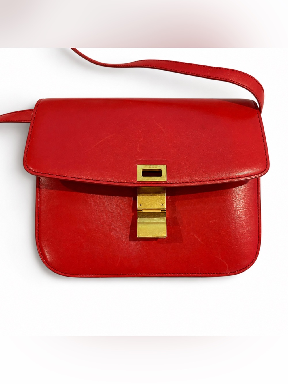 Celine Calfskin Box Bag - Authentic
